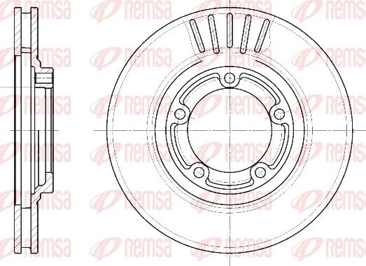 Remsa 6636.10 - Kočioni disk www.molydon.hr