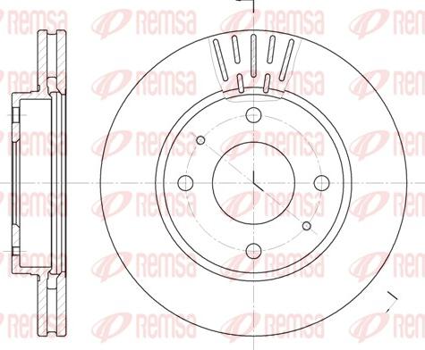 Remsa 6633.10 - Kočioni disk www.molydon.hr