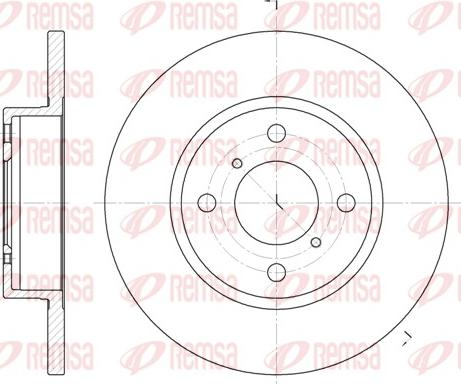 Remsa 6621.00 - Kočioni disk www.molydon.hr