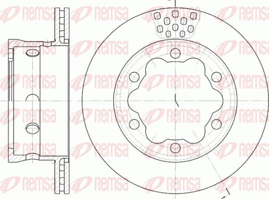 Remsa 6623.10 - Kočioni disk www.molydon.hr