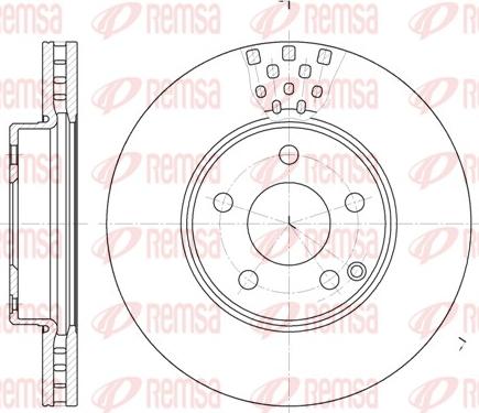 Remsa 6676.10 - Kočioni disk www.molydon.hr