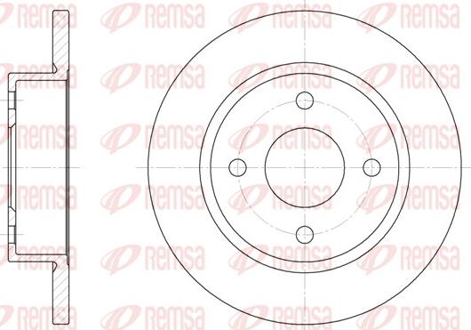 Remsa 6047.00 - Kočioni disk www.molydon.hr