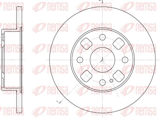 Remsa 6054.00 - Kočioni disk www.molydon.hr