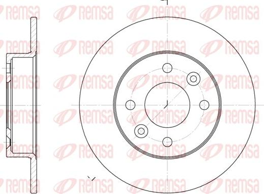 Remsa 6066.00 - Kočioni disk www.molydon.hr