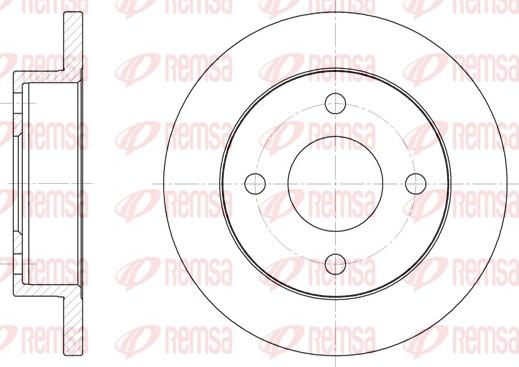 Remsa 6013.00 - Kočioni disk www.molydon.hr