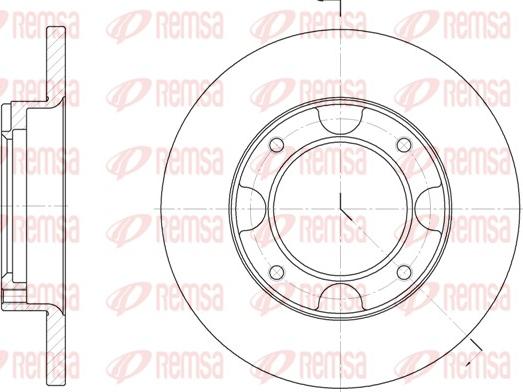 Remsa 6039.00 - Kočioni disk www.molydon.hr