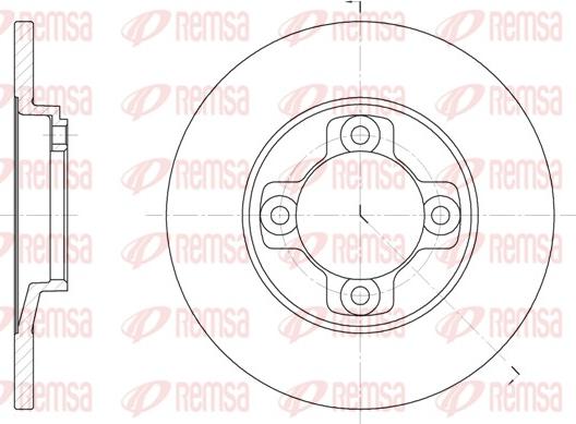 Remsa 6031.00 - Kočioni disk www.molydon.hr