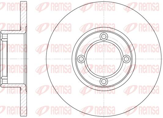 Remsa 6037.00 - Kočioni disk www.molydon.hr