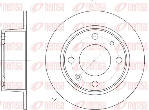 Remsa 6021.00 - Kočioni disk www.molydon.hr