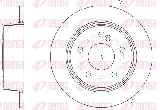 Remsa 6193.00 - Kočioni disk www.molydon.hr