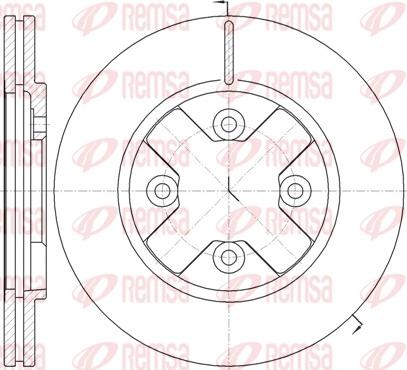 Remsa 6145.10 - Kočioni disk www.molydon.hr