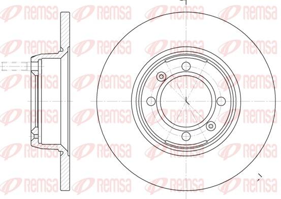 Remsa 6142.00 - Kočioni disk www.molydon.hr