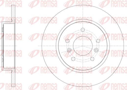 Remsa 61582.00 - Kočioni disk www.molydon.hr