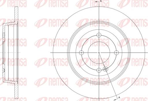 Remsa 61570.00 - Kočioni disk www.molydon.hr