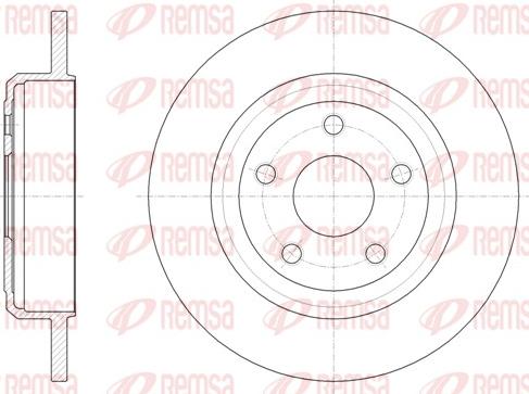 Remsa 61669.00 - Kočioni disk www.molydon.hr