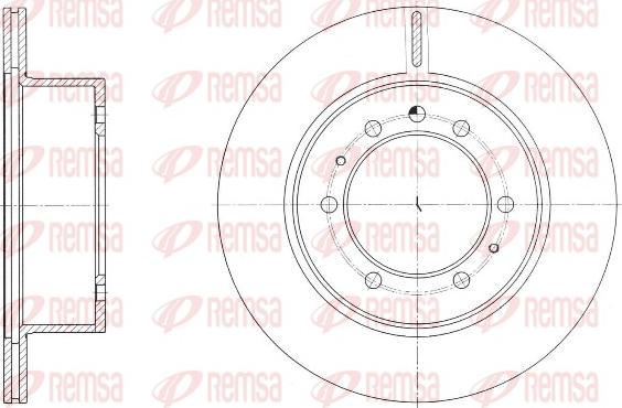 Remsa 61686.10 - Kočioni disk www.molydon.hr