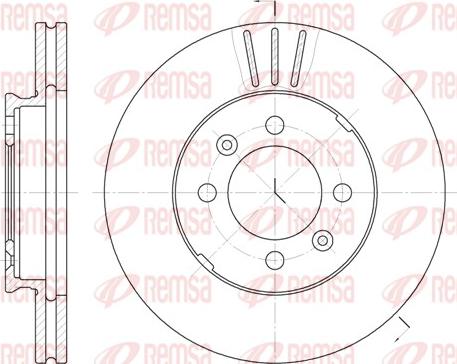 Remsa 6109.10 - Kočioni disk www.molydon.hr