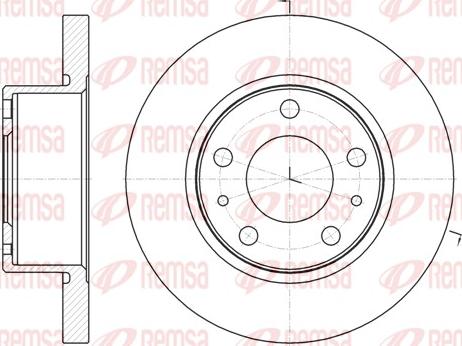 Remsa 61007.00 - Kočioni disk www.molydon.hr