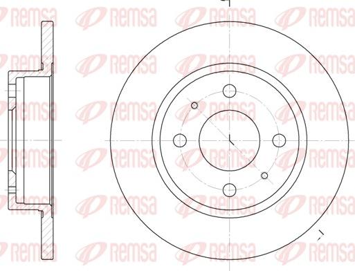 Remsa 6101.00 - Kočioni disk www.molydon.hr