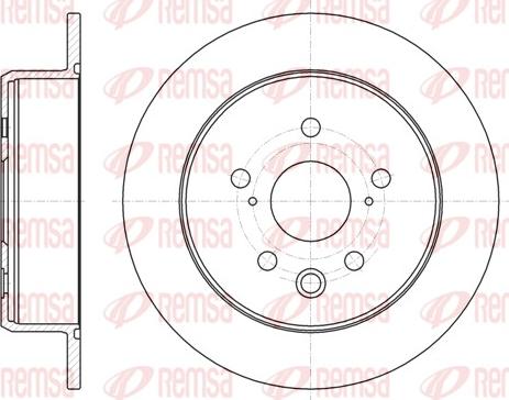 Remsa 61075.00 - Kočioni disk www.molydon.hr