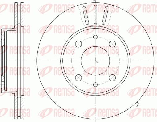 Remsa 6107.10 - Kočioni disk www.molydon.hr