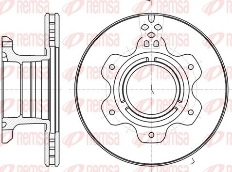 Remsa 61191.10 - Kočioni disk www.molydon.hr