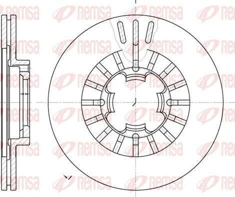 Remsa 61109.10 - Kočioni disk www.molydon.hr