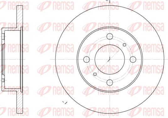 Remsa 61117.00 - Kočioni disk www.molydon.hr