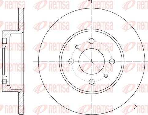 Remsa 6180.00 - Kočioni disk www.molydon.hr