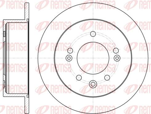 Remsa 61802.00 - Kočioni disk www.molydon.hr