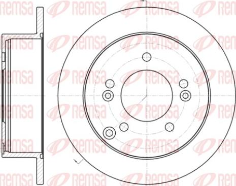 Remsa 61399.00 - Kočioni disk www.molydon.hr