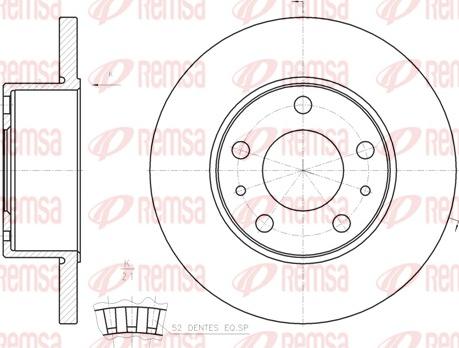 Remsa 61202.00 - Kočioni disk www.molydon.hr