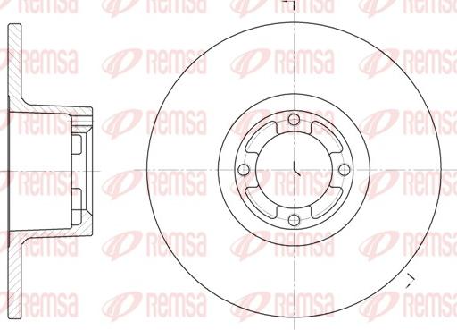 Remsa 61219.00 - Kočioni disk www.molydon.hr