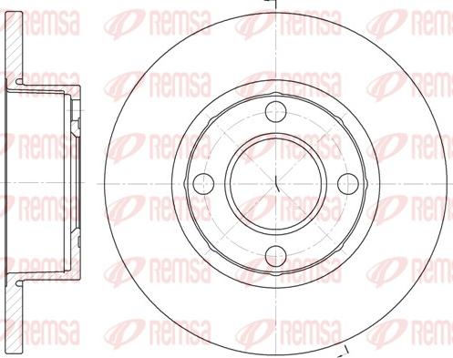 Remsa 6173.00 - Kočioni disk www.molydon.hr