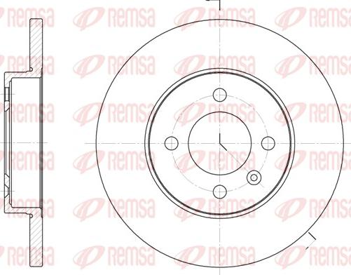 Remsa 6172.00 - Kočioni disk www.molydon.hr