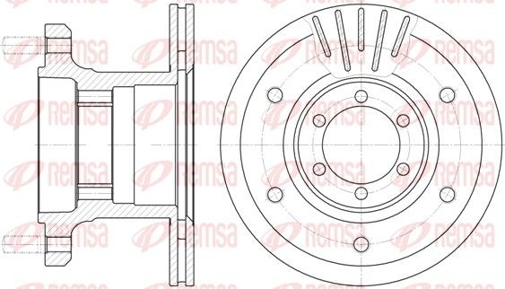 Remsa 6894.10 - Kočioni disk www.molydon.hr