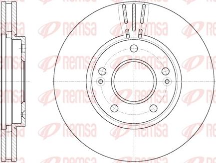 Remsa 6850.10 - Kočioni disk www.molydon.hr