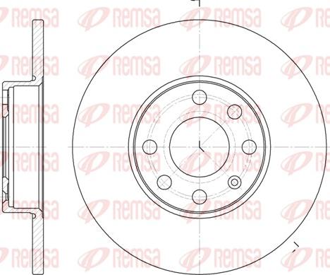 Remsa 6800.00 - Kočioni disk www.molydon.hr