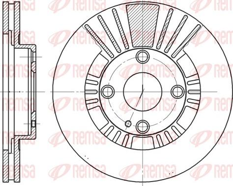 Remsa 6812.10 - Kočioni disk www.molydon.hr