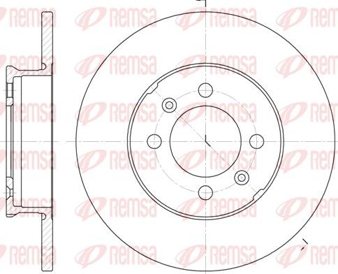 Remsa 6839.00 - Kočioni disk www.molydon.hr