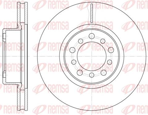 Remsa 6345.10 - Kočioni disk www.molydon.hr