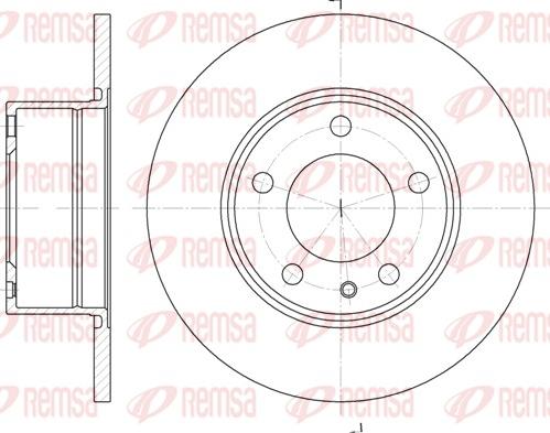 Remsa 6312.00 - Kočioni disk www.molydon.hr