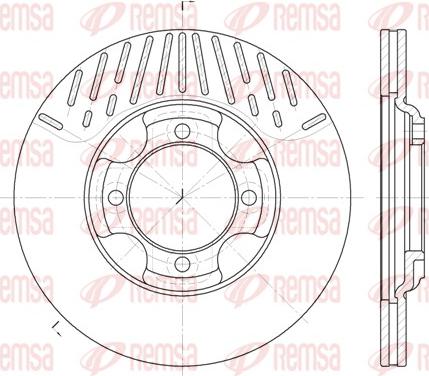 Remsa 6381.10 - Kočioni disk www.molydon.hr