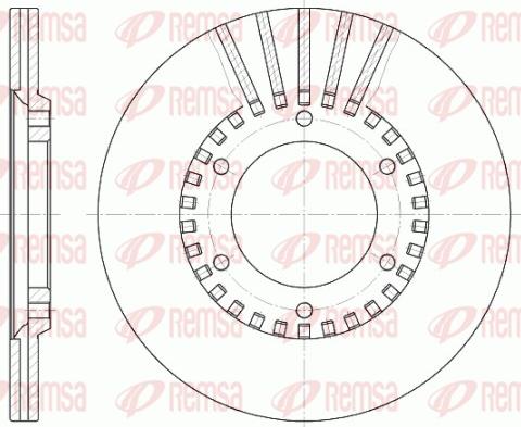 Remsa 6337.10 - Kočioni disk www.molydon.hr