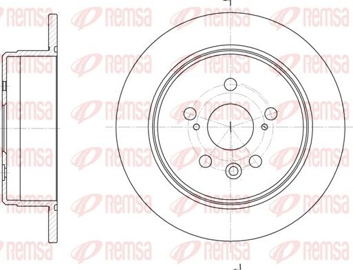 Remsa 6245.00 - Kočioni disk www.molydon.hr