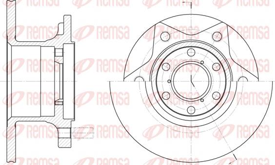 Remsa 6242.00 - Kočioni disk www.molydon.hr