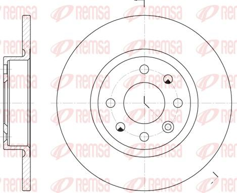 Remsa 6209.00 - Kočioni disk www.molydon.hr