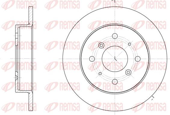 Remsa 6208.00 - Kočioni disk www.molydon.hr