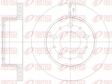 Remsa 62109.10 - Kočioni disk www.molydon.hr