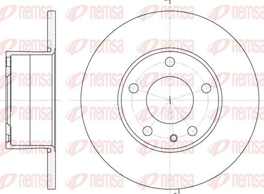 Remsa 6288.00 - Kočioni disk www.molydon.hr